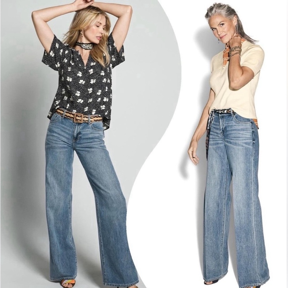 Cabi Ashbury Wide Leg Jeans Spring 2024 Size 8R